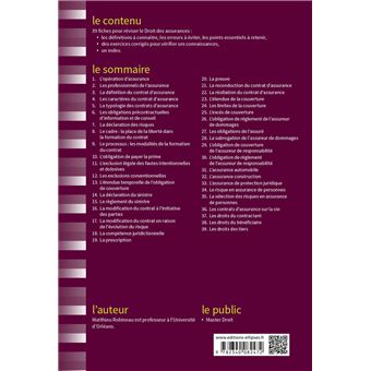 Fiches de Droit des assurances