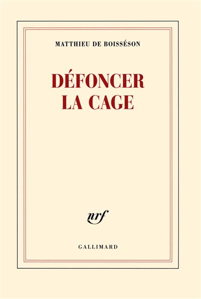 Défoncer la cage - Matthieu de Boisseson - broché