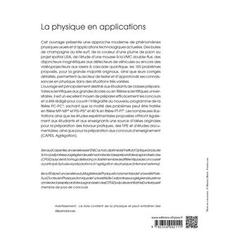 La physique en applications - 150 problèmes corrigés PC-PC*