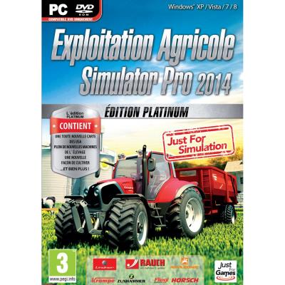 Exploitation Agricole Pro Simulator 2014 édition platinum