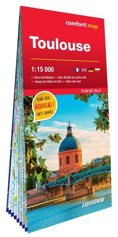Toulouse 1/15.000 (carte laminée grand format)