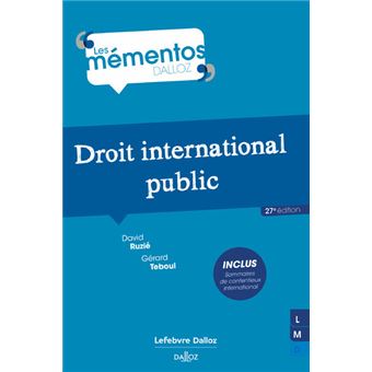 Sujets du droit international public