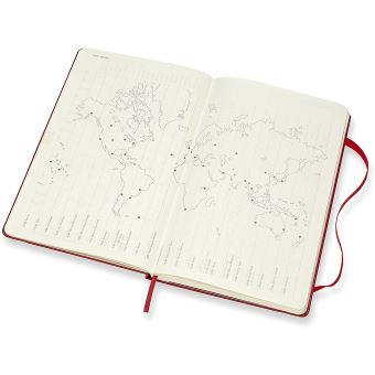 Agenda 2020 Semainier Grand Format Rouge Rigide
