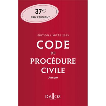 Code de procédure civile 2023 114ed édition limitée - Annoté