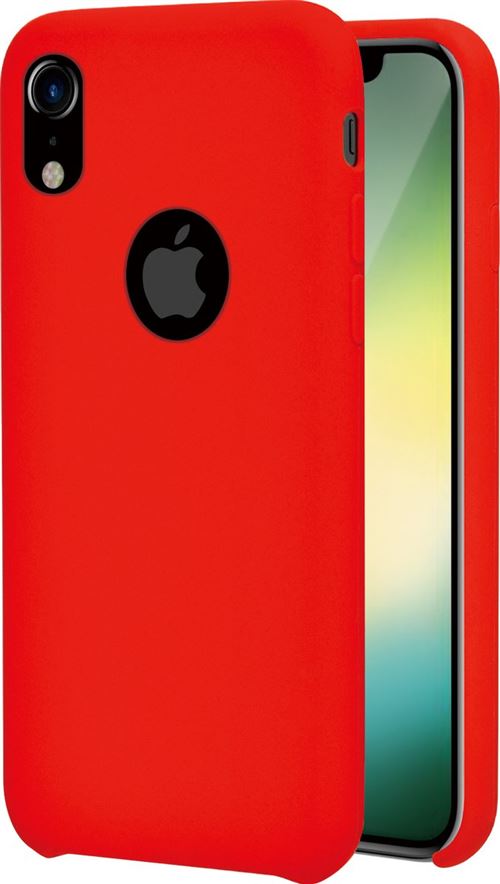 Azuri Rubber iPhone XR Back Cover Red