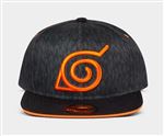 Casque Naruto logo Konoha orange fluo