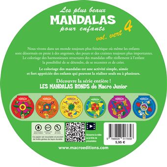 Les plus beaux Mandalas pour les enfants - serie n°1 - Volume Vert_4