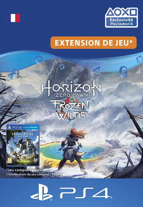 Code de téléchargement extension DLC Horizon Zero Dawn The Frozen Wilds PS4