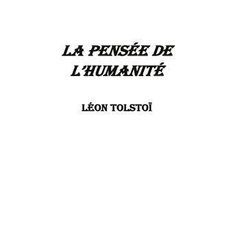 La Pensée de l'Humanité