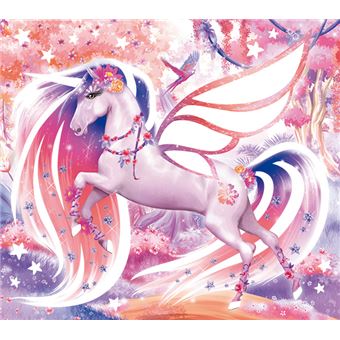Licornes de rêve - Cartes à pailleter Magie des fleurs