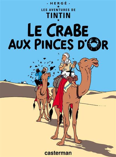 Le Crabe aux pinces d'or -  Hergé - cartonné