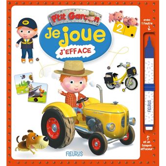 Je joue, j'efface - P'tit garçon (tracteur)