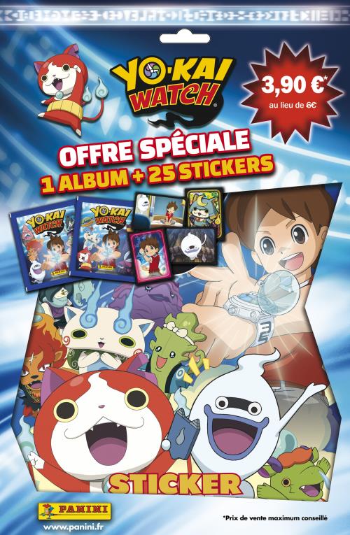 Album de stickers + 5 pochettes YoKai Watch Panini Autres jeux