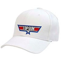 Casquette de baseball Top Gun Classic Logo Blanche