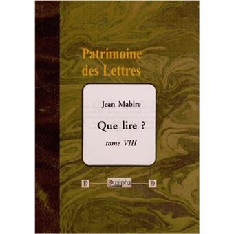 Que lire ? Tome 8