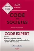 Code Dalloz Expert. Code des sociétés 2024