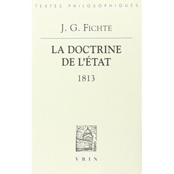 La doctrine de l'État (1813)