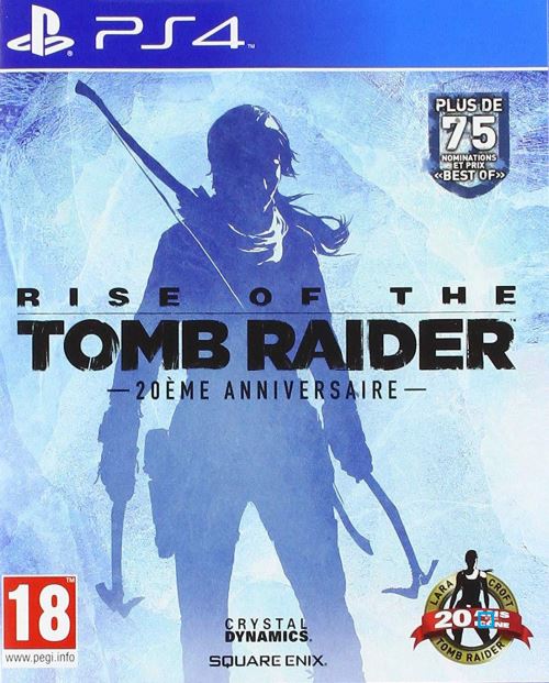 Pochette avant du jeu Rise of the Tomb Raider 20ème Anniversaire PS4