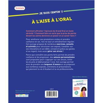 Je suis (enfin !) à l’aise à l’oral