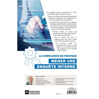 La compliance en pratique : mener une enquête interne