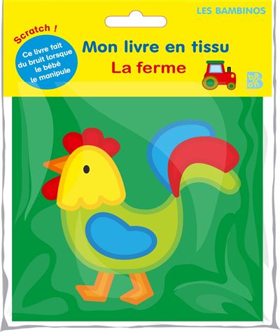 Mon livre en tissu - La ferme -  Collectif - cartonné