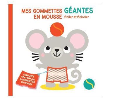Souris mes gommettes geantes en mousse