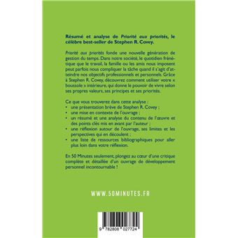 Priorité aux priorités (Résumé et analyse de Stephen R. Covey)