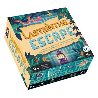 Labyrinthe escape - boîte avec cartes et accessoires