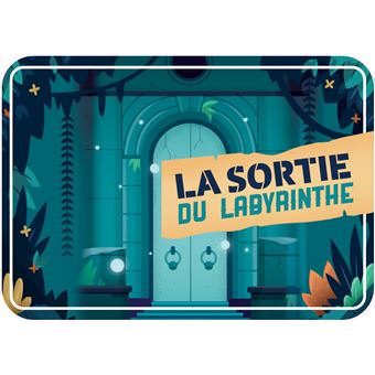 Labyrinthe escape - boîte avec cartes et accessoires
