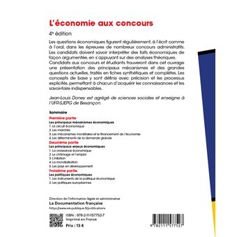 L'économie aux concours