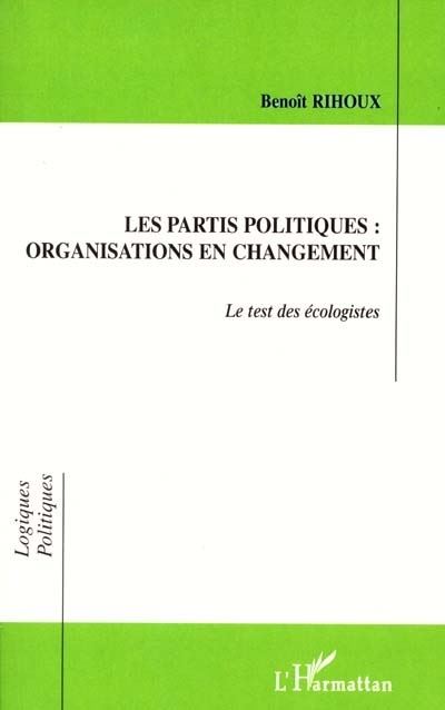 Les partis politiques - Benoît Rihoux - broché