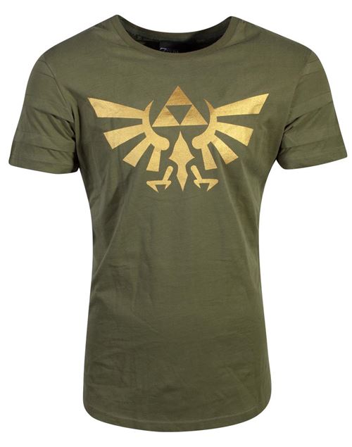 T Shirt Zelda Hyrule Pintuck Vert Taille M