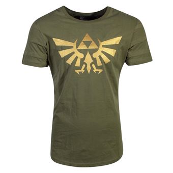 T Shirt Zelda Hyrule Pintuck Vert Taille M