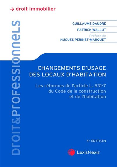Changement d'usage des locaux d'habitation