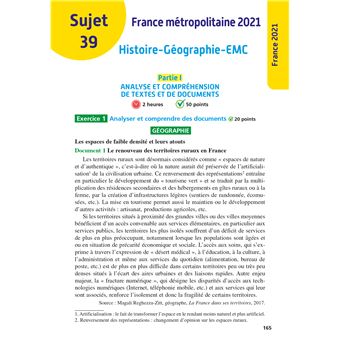 Annales Brevet 2022 Histoire-Géographie-EMC