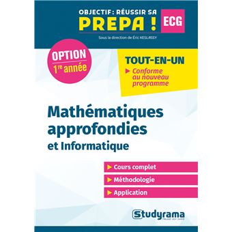Mathémathiques approfondies et Informatique, 1re année