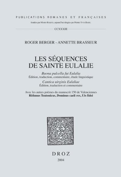 Les séquences de Sainte Eulalie