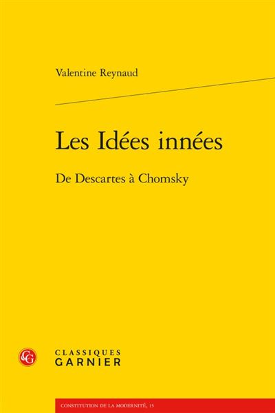 Les idees innees de descartes a chomsky