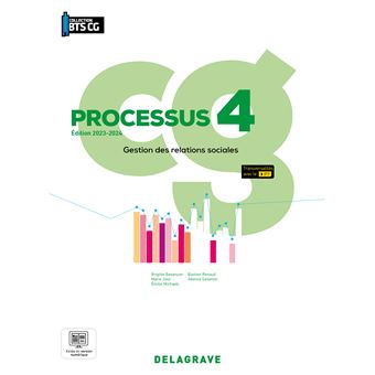 Processus 4 - Gestion des relations sociales BTS Comptabilité Gestion (CG) (2023) - Pochette élève