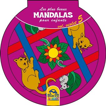 Les plus beaux Mandalas pour les enfants - serie n°1 - Volume Violet_5