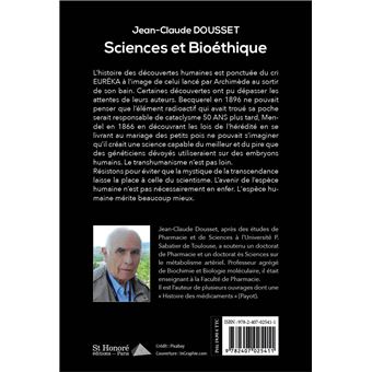 Sciences et Bioéthique