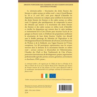 Droits fonciers des femmes et des cadets sociaux en Côte d'Ivoire