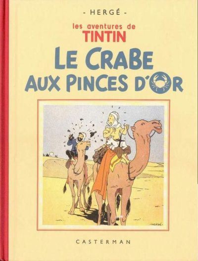 Le crabe aux pinces d'or (fac-simile n&b) -  Hergé - cartonné