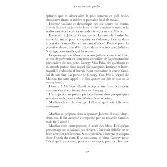 La rivière sans pardon
