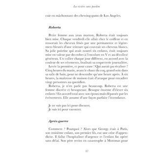 La rivière sans pardon