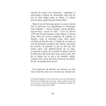 Ecrire : un vrai plaisir !