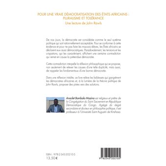 Pour une vraie démocratisation des États africains : pluralisme et tolérance