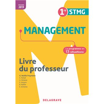 Management 1re STMG (2019) - Pochette - Livre du professeur