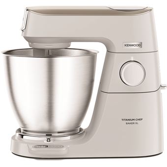 Kenwood Titanium Chef Baker XL KVL65.001WH - Robot pâtissier - 1200 Watt - blanc/champagne crème - 1