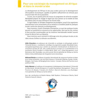 Pour une sociologie du management en Afrique et dans le monde arabe